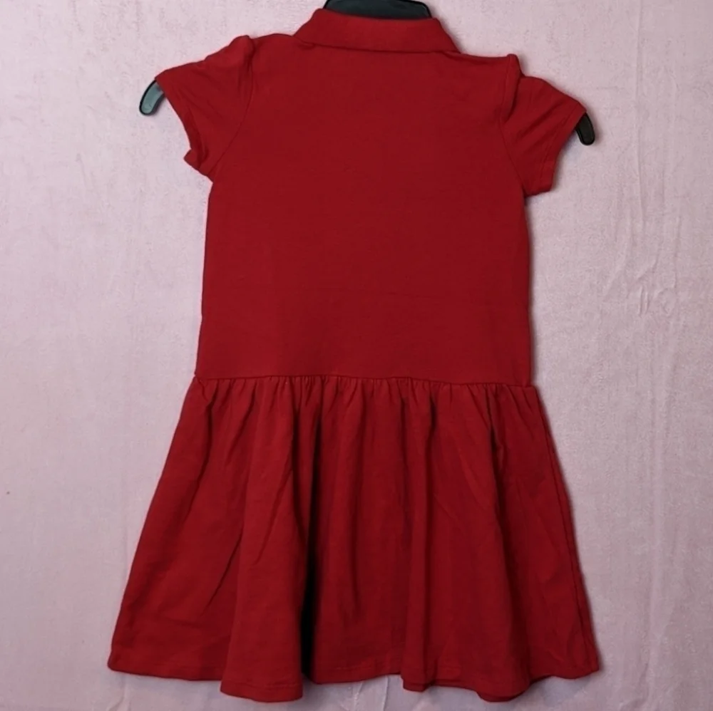 The Children's Place Red Short Sleeve Polo Dress size 5T